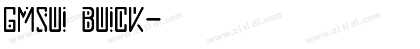 GMSUI buick字体转换